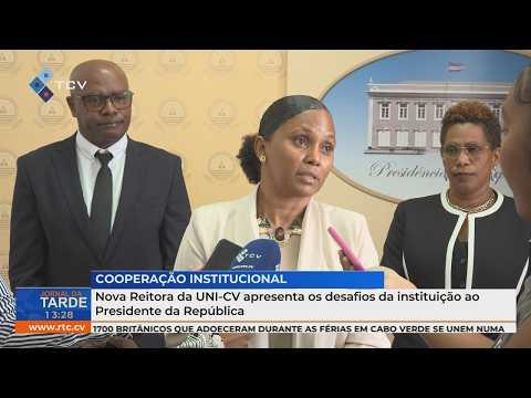 Nova Reitora da UNICV apresenta desafios da instituição ao Presidente da República