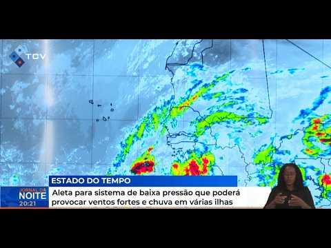 Alerta para sistema de baixa pressão que poderá provocar ventos fortes e chuva em várias ilhas