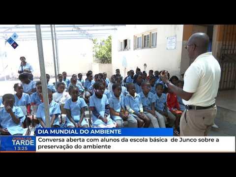 Conversa aberta com alunos da escola básica de Junco sobre a preservação do ambiente