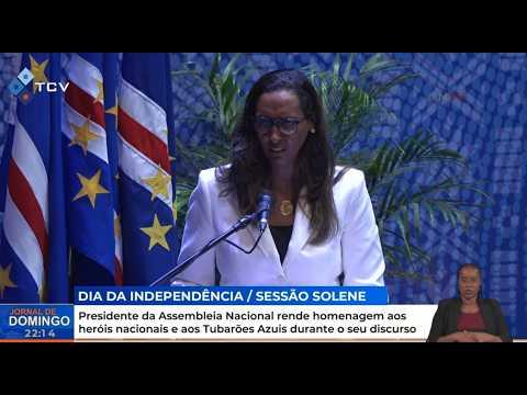 PAN rende homenagem aos heróis nacionais e aos Tubarões Azuis durante o seu discurso