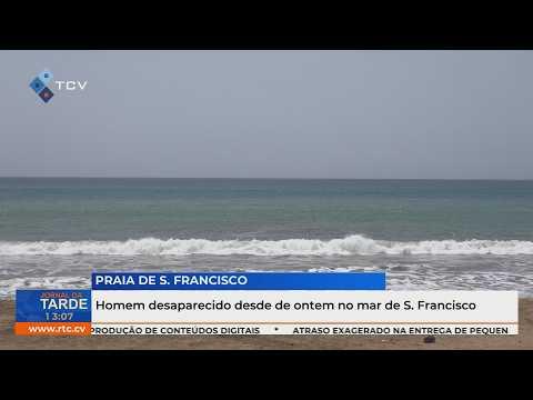 Homem desaparecido desde de ontem no mar de S. Francisco