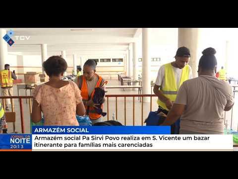 Armazém social Pa Sirvi Povo realiza em São Vicente um bazar itinerante para famílias carenciadas