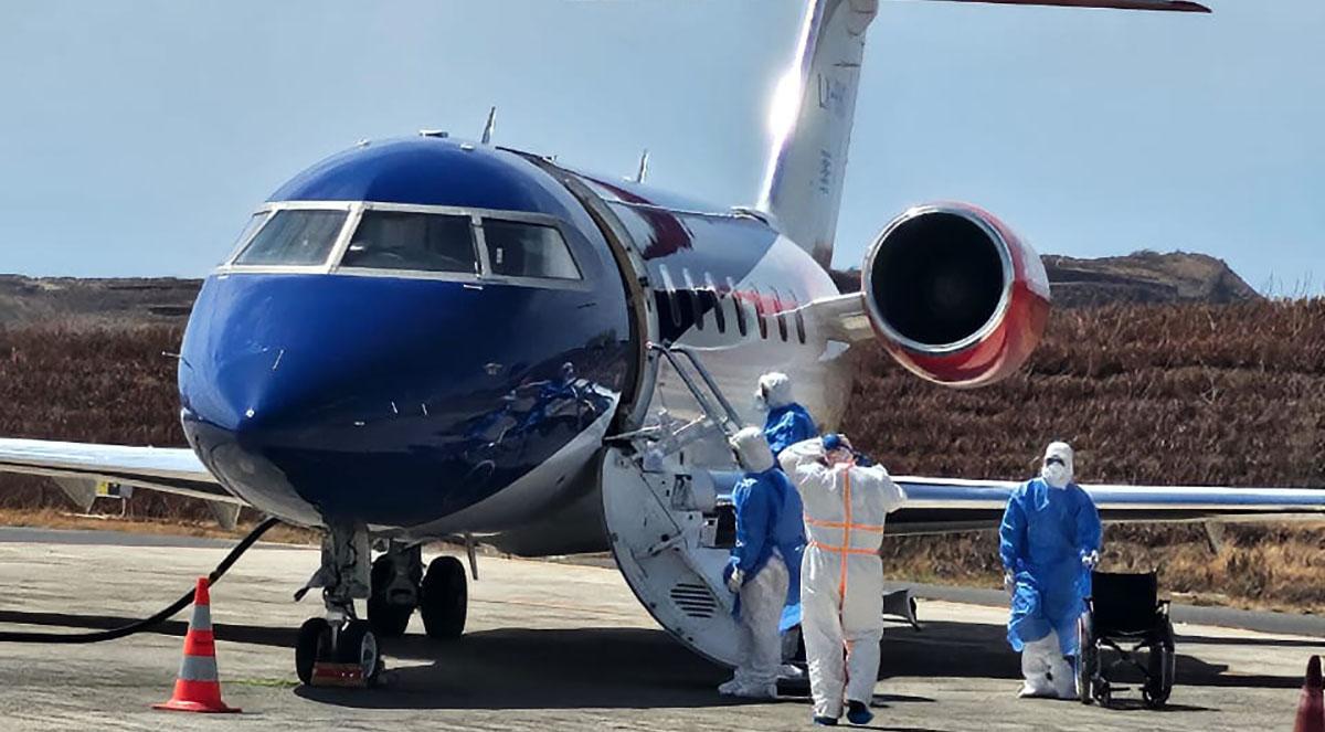 Hantavírus: Paciente transportado para Países Baixos em aeronave das Canárias após avaria em avião-ambulância