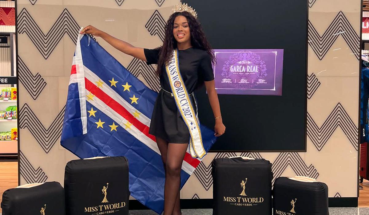 Agatha Silveira desembarca na Itália pronta para honrar Cabo Verde no “Miss Trans World 2027”