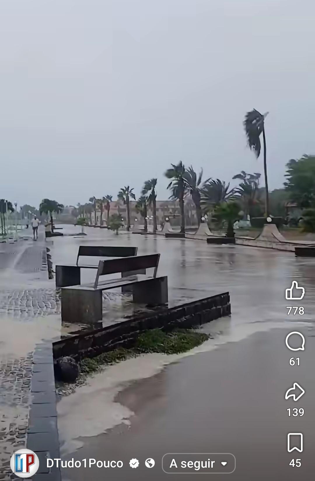 Gonzalo causa inundações em Santa Maria: mar invade hotéis e beach clubs e provoca cortes de energia [ em actualização]