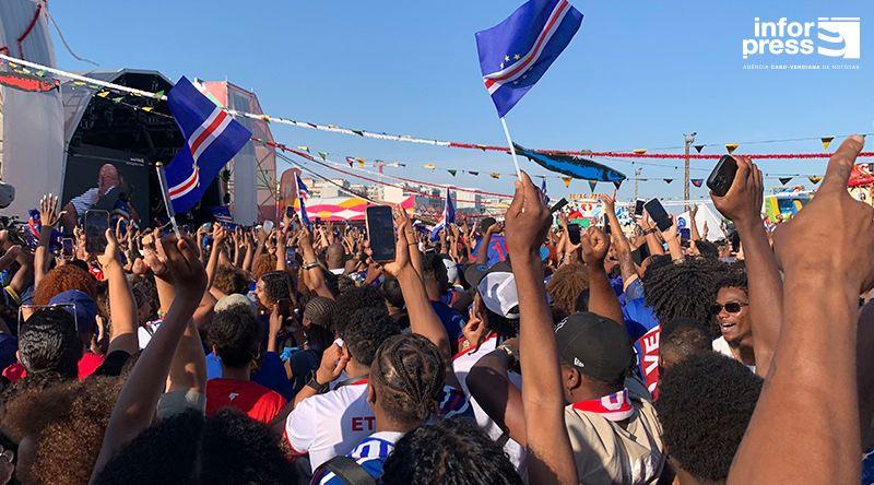 Portugal: Embaixada de Cabo Verde volta a instalar ecrã gigante em Lisboa para apoiar Tubarões Azuis no Mundial