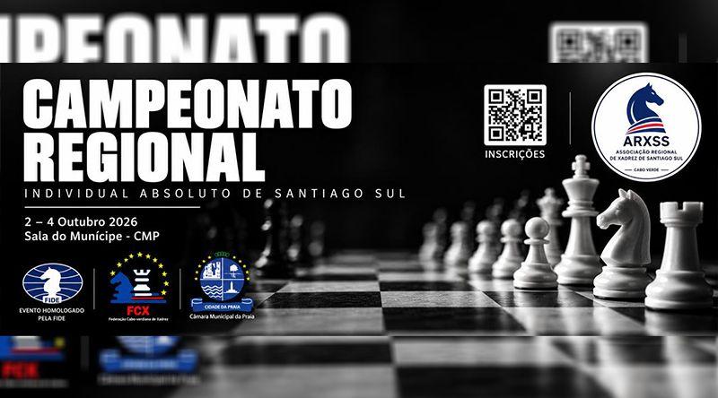 Xadrez/Santiago Sul: Campeonato regional individual absoluto arranca na sexta-feira 12 xadrezistas inscritos (c/áudio)