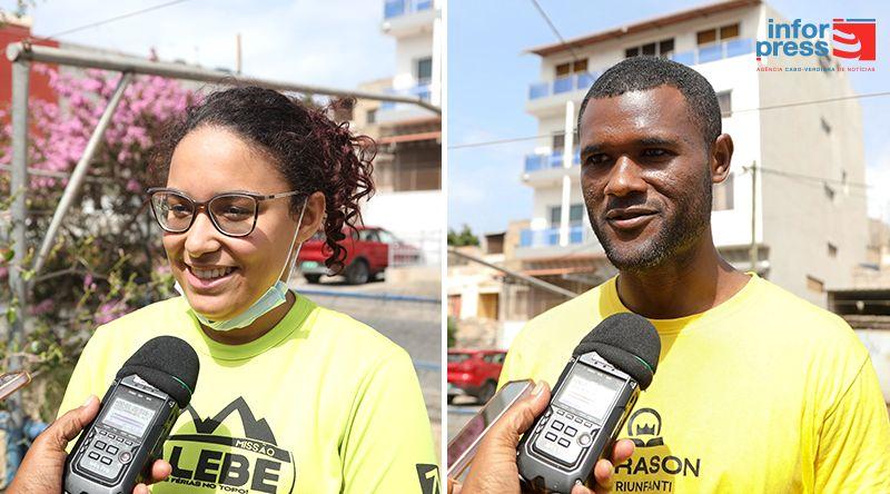 Brasileira Júlia Lau abraça campanha de limpeza dois dias após chegar a Cabo Verde