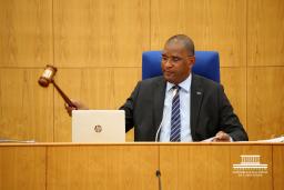 Parlamento chumba ordem do dia