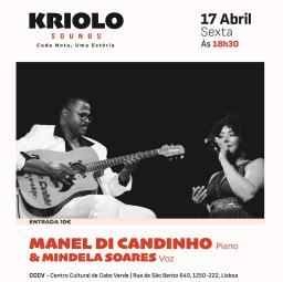 ​Manel di Candinho e Mindela Soares com dois concertos intimistas em Portugal