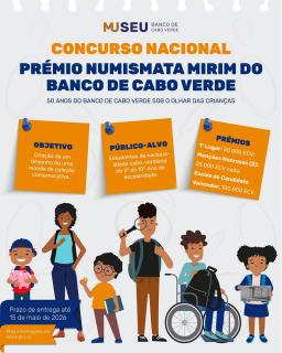 Museu Banco de Cabo Verde lança concurso nacional “Prémio Numismata Mirim – 50 Anos do Banco de Cabo Verde”