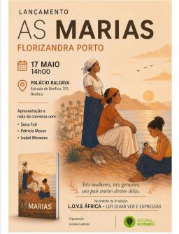 ​“As Marias” de Florizandra Porto lançada em Lisboa