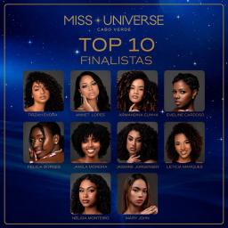 ​Já são conhecidas as 10 finalistas do Miss Universo Cabo Verde 2026