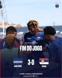 Cabo Verde vence Sérvia por 3-0 em jogo de preparação para o Mundial