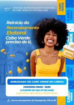 Recenseamento Eleitoral de Cabo-Verdianos em Portugal