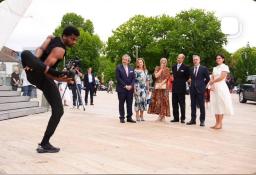 ​Artista cabo-verdiano Lino Sousa marca presença em evento ligado à visita da Família Real Britânica ao Porto
