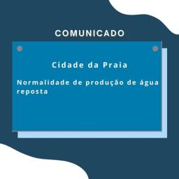 AdS Anuncia Normalização do Abastecimento de Água na Praia