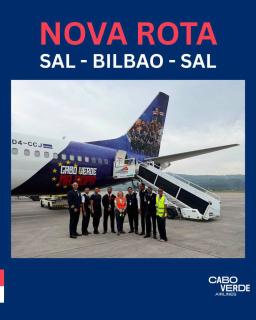 Cabo Verde Airlines inaugura hoje ligação aérea sazonal entre Sal e Bilbao