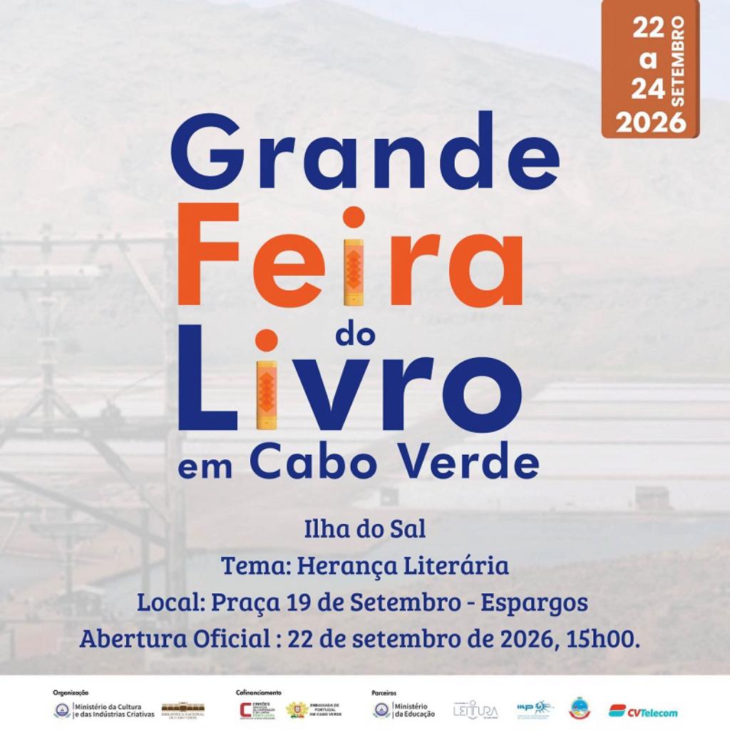 Cultura/
​Ilha do Sal recebe Grande Feira do Livro de Cabo Verde 2026