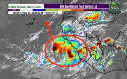 Onda tropical pode atingir Cabo Verde com chuva forte e vento até sexta-feira