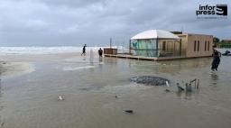 Tempestade Gonzalo inunda ruas na ilha do Sal