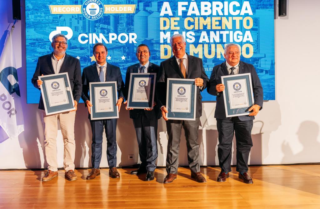 Fábrica da CIMPOR em Portugal reconhecida pelo Guinness como a mais antiga do mundo