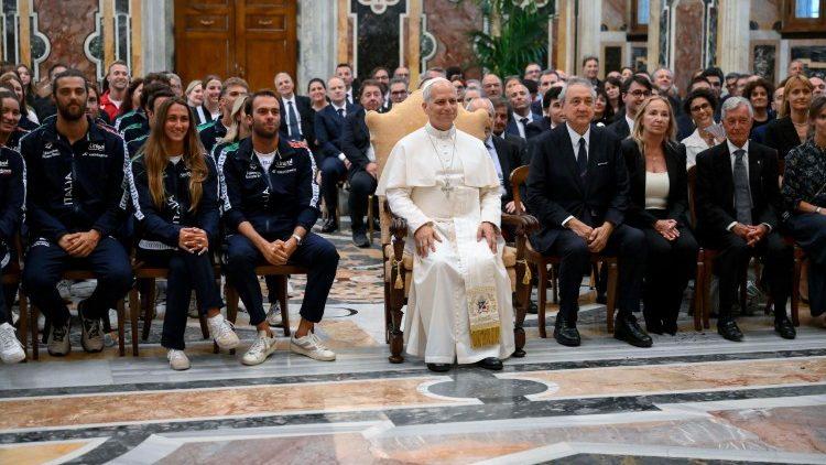 Papa destaca papel do desporto na promoção da paz e da fraternidade entre os povos