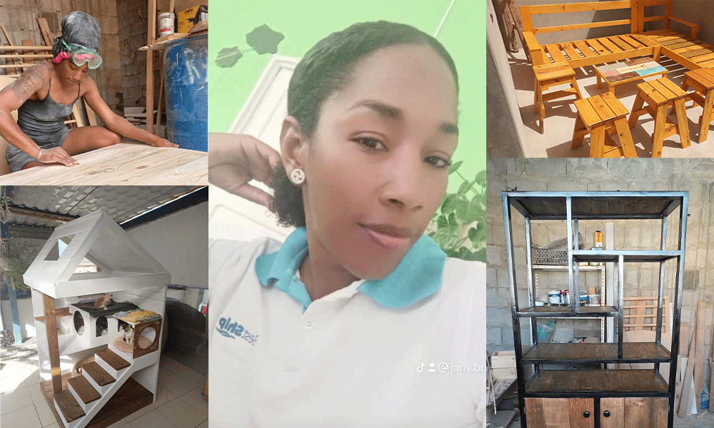 Mãe, mulher e carpinteira: Jany e as suas transformações com madeiras