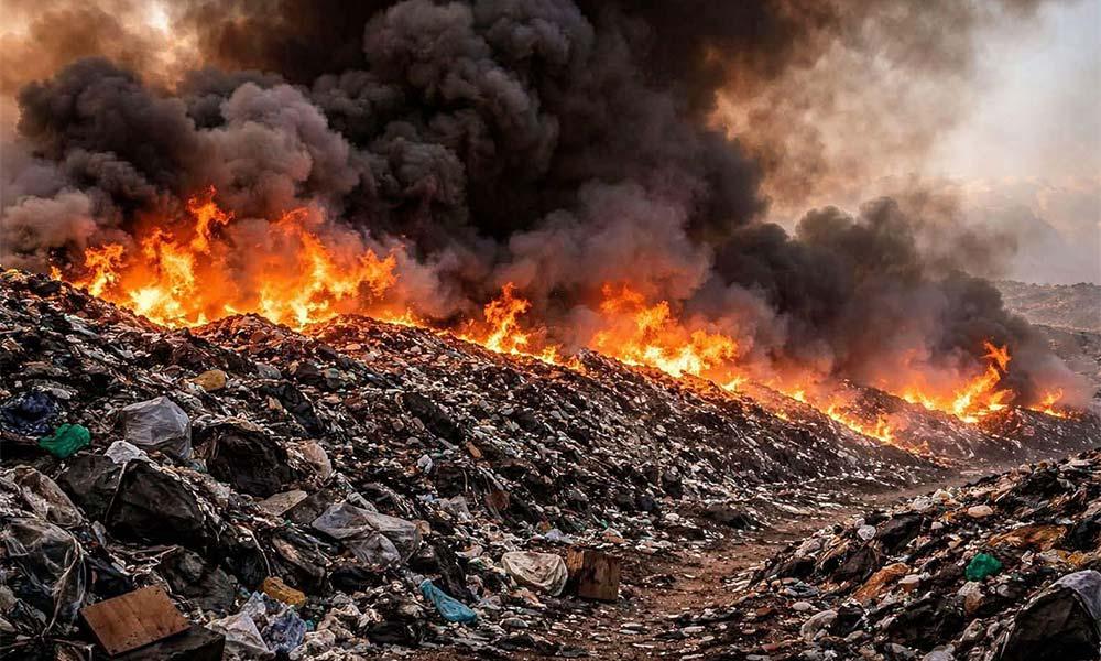 São Domingos: População preocupada com queima de resíduos no aterro