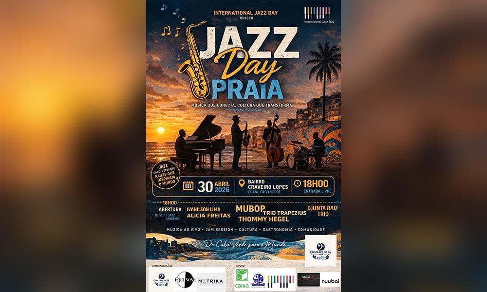 Praia Celebra Dia Internacional do Jazz com Festival Gratuito