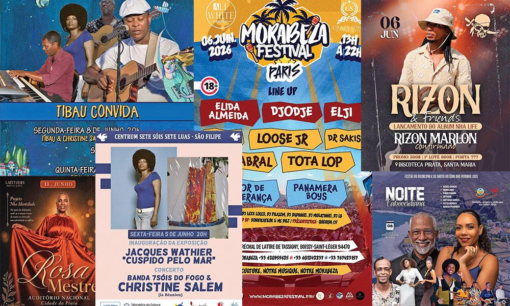 Agenda cultural de 05 a 11 de Junho