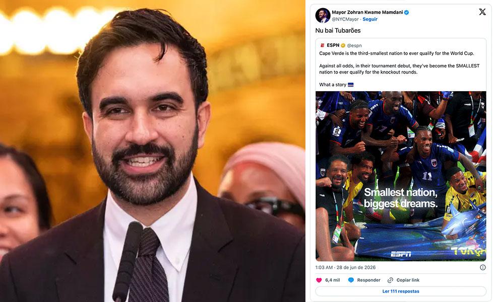 Mundial de Futebol: presidente da Câmara de Nova Iorque expressa apoio a Cabo Verde com a publicação «Nu bai Tubarões»
