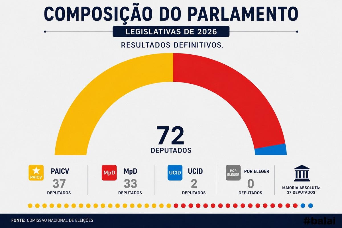 Legislativas 2026: Estes são os 72 deputados eleitos para a XI Legislatura