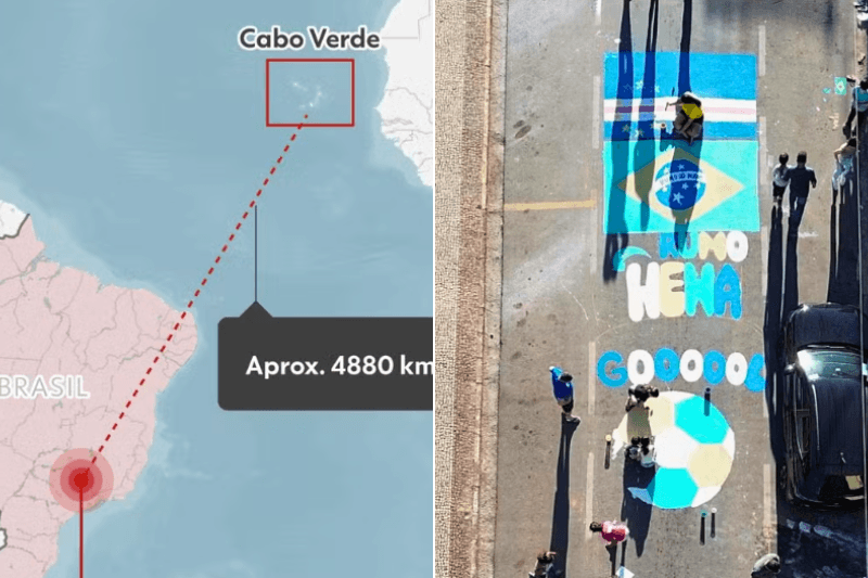 Cidade de Cabo Verde no Brasil apoia Tubarões Azuis na estreia no Mundial