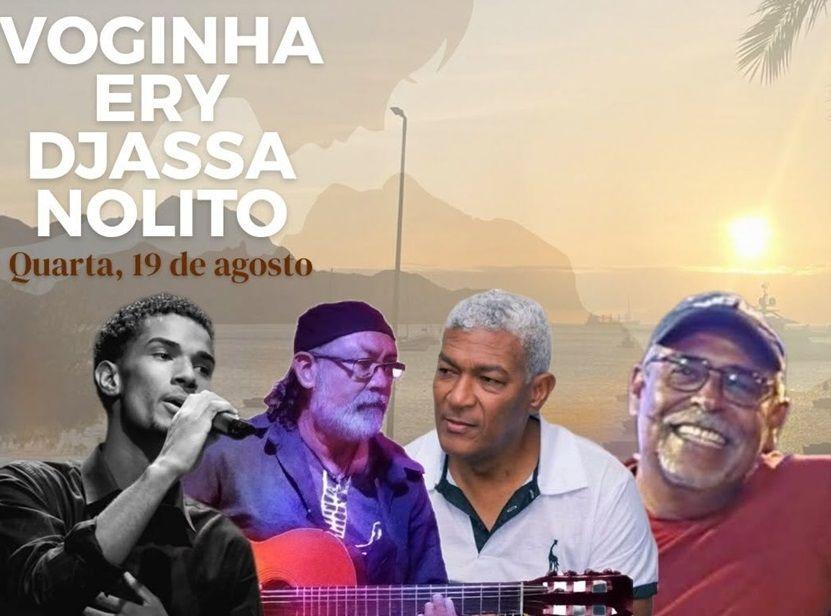 Voginha, Ery, Djassa e Nolito, na Casa da Morna