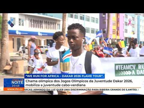 Chama olímpica dos Jogos Olímpicos da Juventude Dakar 2026, mobiliza juventude cabo-verdiana