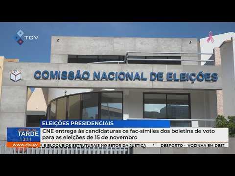 CNE entrega às candidaturas os fac-símiles dos boletins de voto para as eleições de 15 de novembro.