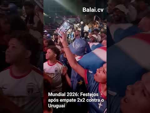 Mundial 2026: Festejos dos adeptos após empate 2 x 2 contra o Uruguai