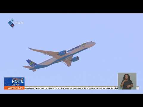 Airbus A 350-1000 aterra pela primeira vez no Internacional Amílcar Cabral
