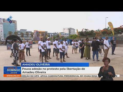 Pouca adesão no protesto pela libertação de Amadeu Oliveira