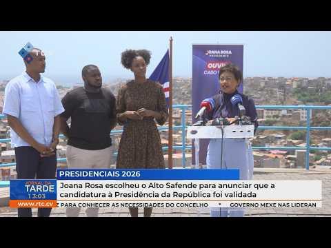Joana Rosa anuncia no Alto Safende validação da candidatura à Presidência da República