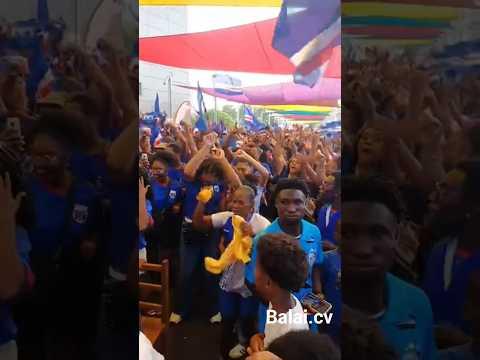 Festa após o empate 0 a 0 de Cabo Verde frente à Espanha no jogo de estreia no Mundial #mundial2026