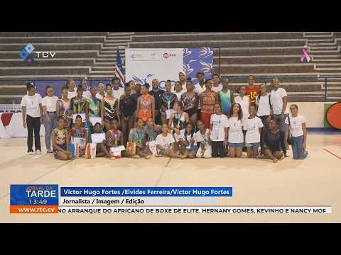 São Vicente e Santiago Sul repartem títulos no Nacional de Ginástica Rítmica.