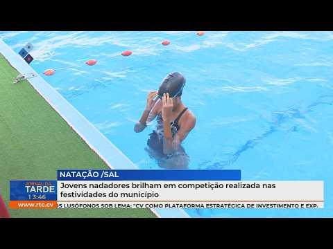 Desporto: Jovens nadadores brilham em competição realizada nas festividades do município