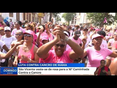 São Vicente veste-se de rosa para a 16ª Caminhada Contra o Cancro