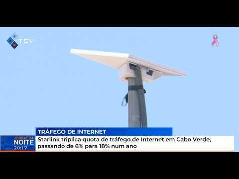 Starlink triplica quota de tráfego de Internet em Cabo Verde, passando de 6% para 18% num ano