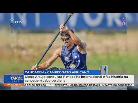 Diogo Araújo conquista 1ª medalha internacional e faz história na canoagem cabo-verdiana