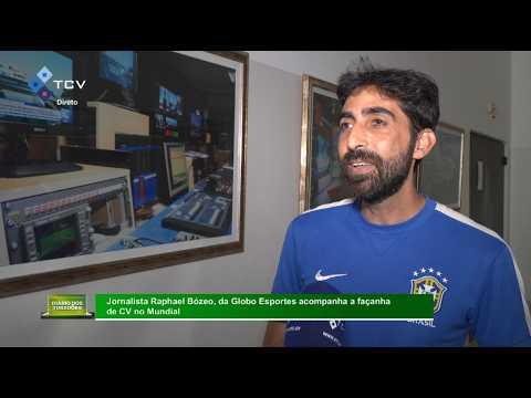 Raphael Bózeo da Globo Esportes em Cabo Verde para Cobrir Tubarões Azuis no Mundial