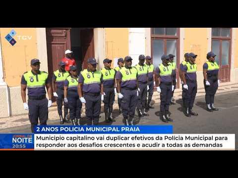 Celebrando o segundo aniversário da Policia Municipal