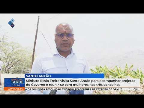 Ministro Elísio Freire visita Santo Antão para acompanhar projetos do Governo
